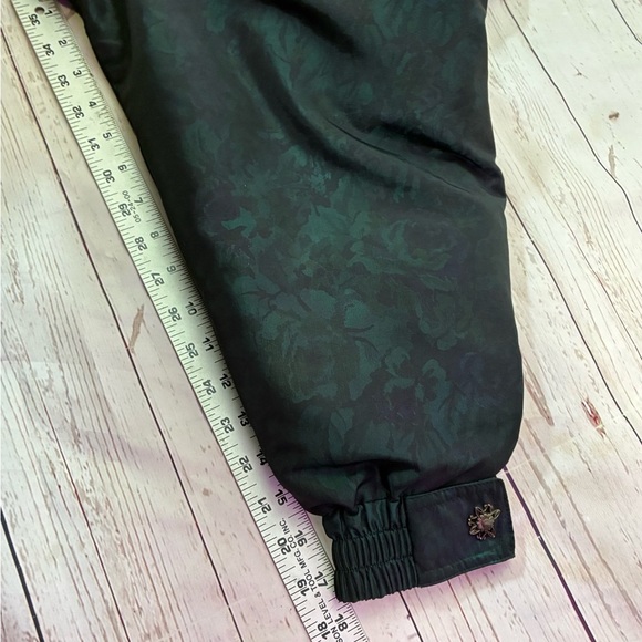 Vintage London Fog Metallic Floral Patterned Jacket Coat Removable Puffer Layer - Picture 12 of 16
